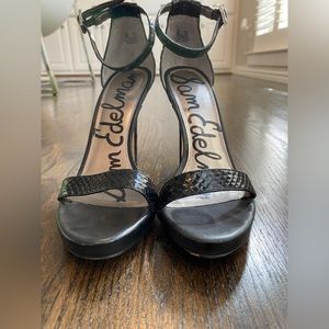 sam edelman. eleanor black heels.